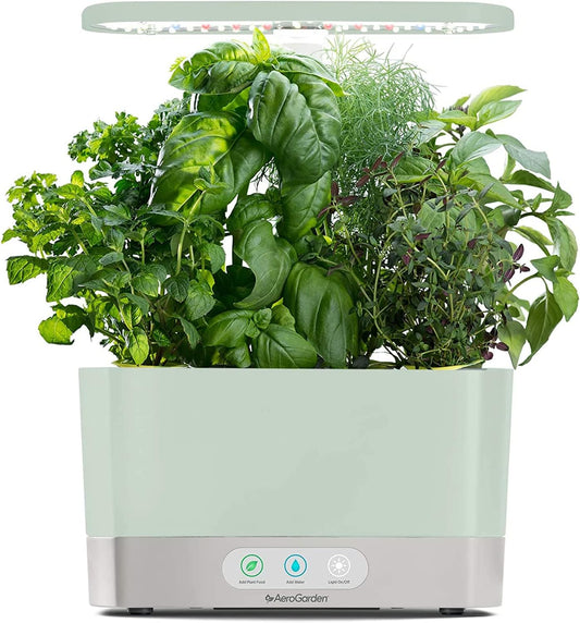 Aerogarden Harvest Indoor Garden Hydroponic System with LED Grow Light and Herb Kit, Holds up to 6 Pods, Sage